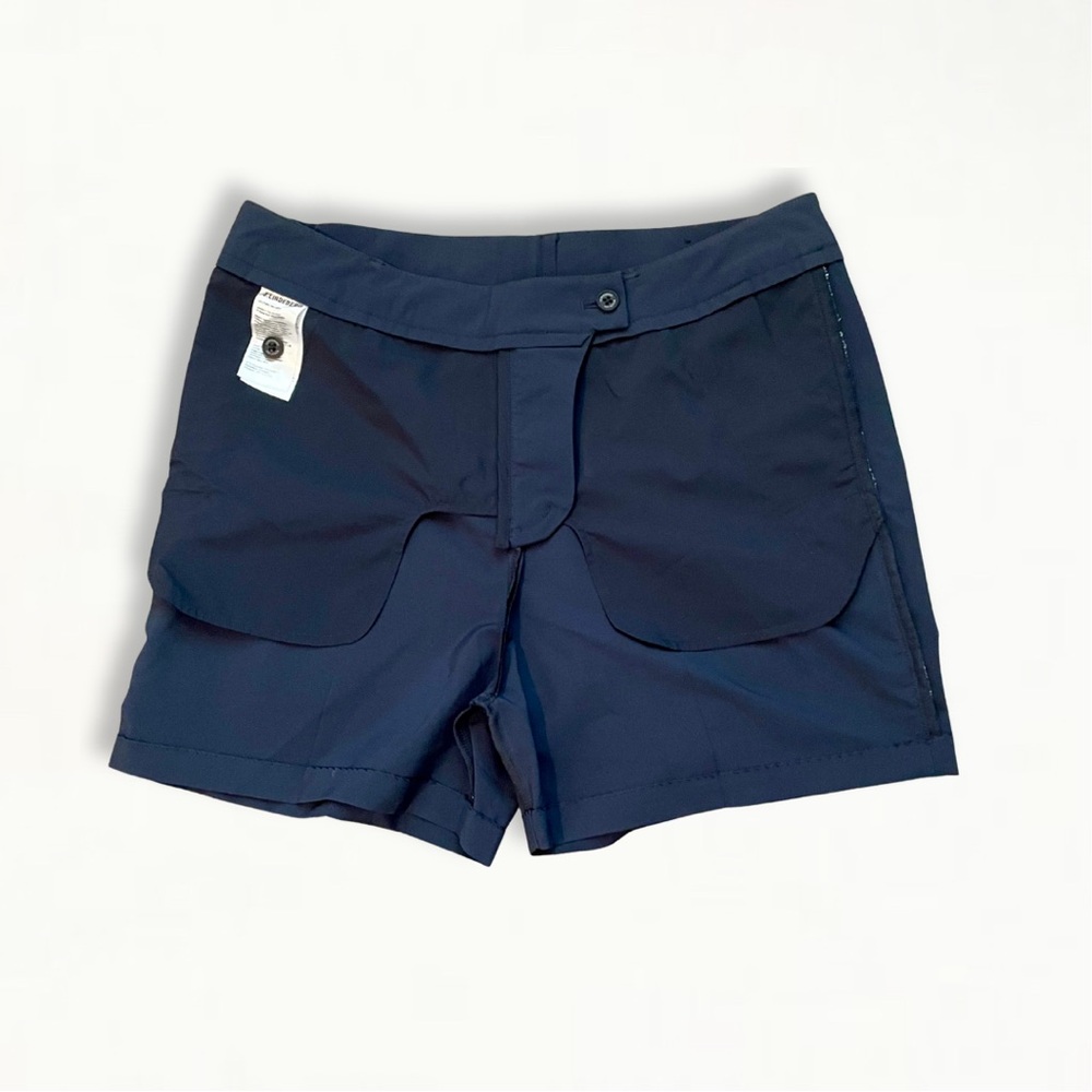 SOLD J. Lindeberg Gwen Short Micro Women’s Athletic Golf Shorts Navy + White - Picture 11 of 16
